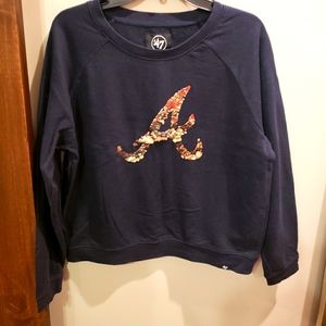 Braves sequin sweatshirt